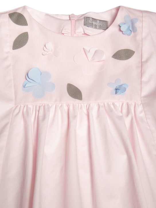 Il Gufo: Vestido de popelina de algodón - Rosa - kids-girls_1 | Luisa Via Roma