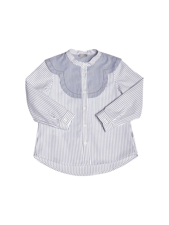 Il Gufo: Cotton poplin shirt - Mavi - kids-girls_0 | Luisa Via Roma