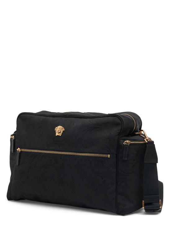 Versace: Borsa fasciatoio in pelle e tessuto - kids-girls_6 | Luisa Via Roma