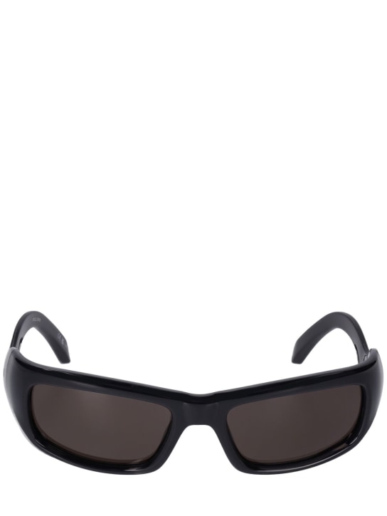 Balenciaga: 0320S Hamptons injected sunglasses - Black - men_0 | Luisa Via Roma