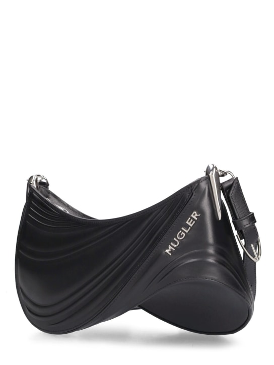 MUGLER: Medium Spiral leather shoulder bag - men_3 | Luisa Via Roma
