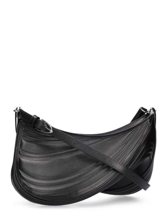MUGLER: Medium Spiral leather shoulder bag - men_5 | Luisa Via Roma
