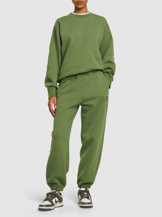Nike: Pantalones Jordan de fepa de mezcla de algodón - Verde - women_1 | Luisa Via Roma