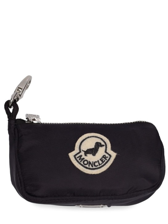 Moncler Genius: Moncler X Poldo satin dog bag holder - Dark Blue - women_0 | Luisa Via Roma