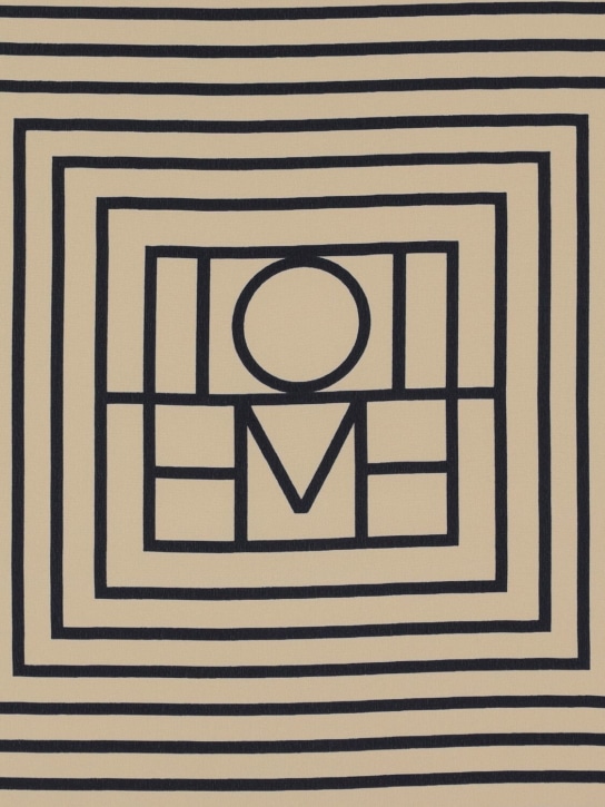 Toteme: Signature monogram silk scarf - Monogram Print - women_1 | Luisa Via Roma
