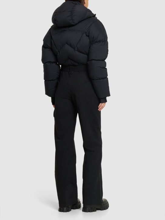Cordova: Sommet hooded tech down ski suit - Black - women_2 | Luisa Via Roma