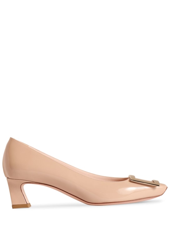 Roger Vivier: 45mm Trompette patent leather pumps - women_0 | Luisa Via Roma