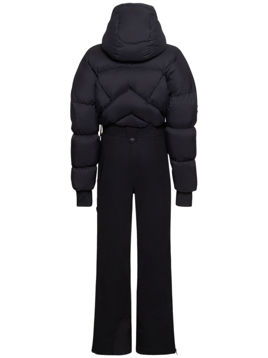 Cordova: Sommet hooded tech down ski suit - Black - women_4 | Luisa Via Roma