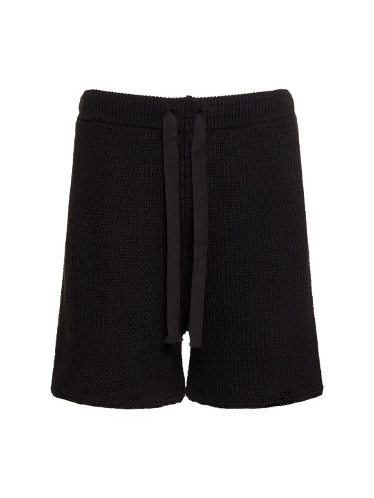 Commas: Shorts de crochet - Negro - men_0 | Luisa Via Roma