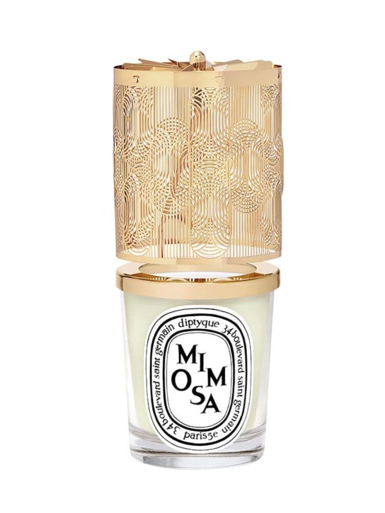 Diptyque: Bougie lanterne Mimosa 190 g - Transparent - beauty-women_0 | Luisa Via Roma