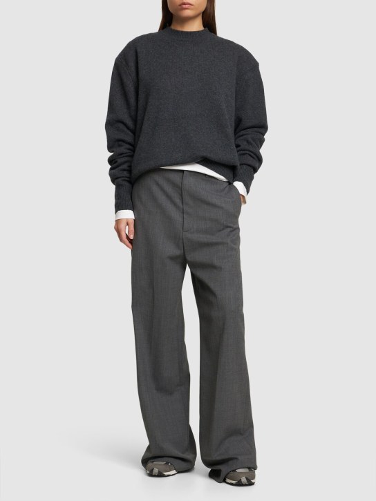 The Frankie Shop: Rafaela padded knit wool sweater - women_1 | Luisa Via Roma