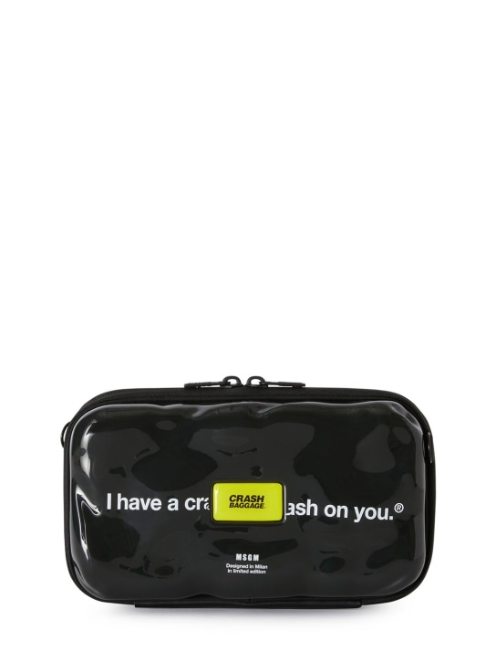 MSGM: MSGM x Crash Baggage Icon crossbody bag - Black - women_0 | Luisa Via Roma