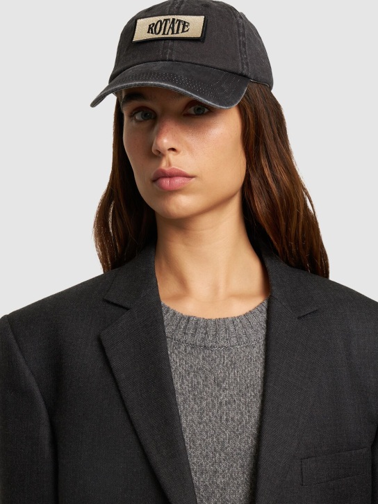 Rotate: Logo贴片帽子 - 黑色 - women_1 | Luisa Via Roma