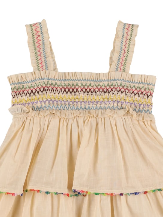 Zimmermann: Kleid aus Baumwollmusselin mit Blumendruck - Off-White - kids-girls_1 | Luisa Via Roma