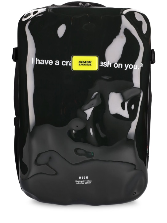 MSGM: MSGM x Crash Baggage Icon backpack - Black - women_0 | Luisa Via Roma