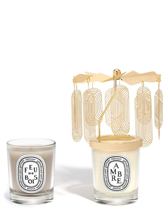 Diptyque: Two-candle carousel set - Transparent - beauty-women_0 | Luisa Via Roma