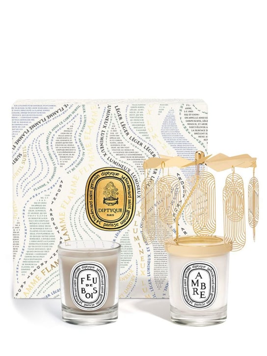 Diptyque: Two-candle carousel set - Transparent - beauty-women_1 | Luisa Via Roma