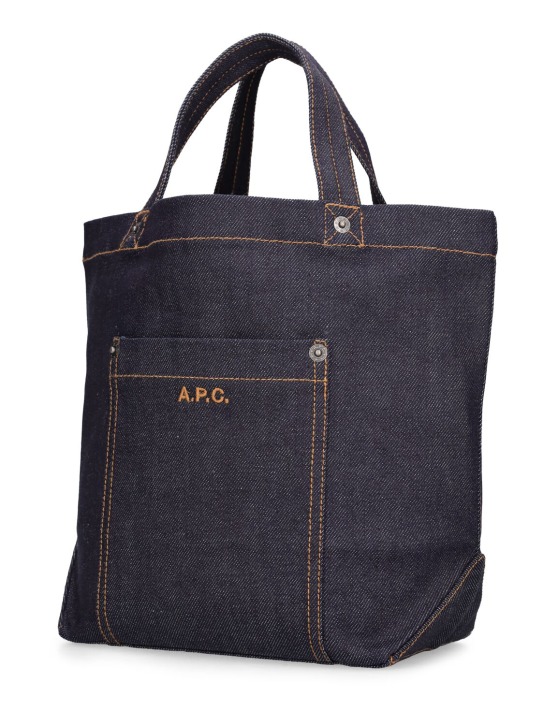 A.P.C.: Mini Thai denim tote bag - women_2 | Luisa Via Roma