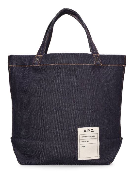 A.P.C.: Mini Thai denim tote bag - women_4 | Luisa Via Roma