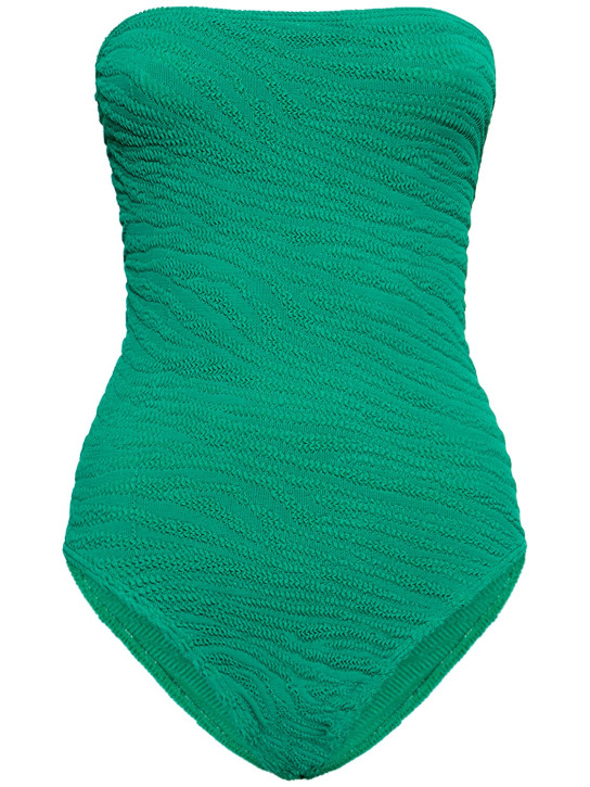 Bond Eye: Fane one piece strapless swimsuit - Yeşil - women_0 | Luisa Via Roma