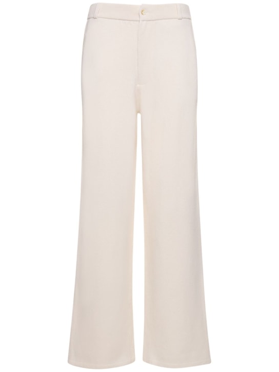 Guest In Residence: Tailored cashmere pants - Beyaz - women_0 | Luisa Via Roma