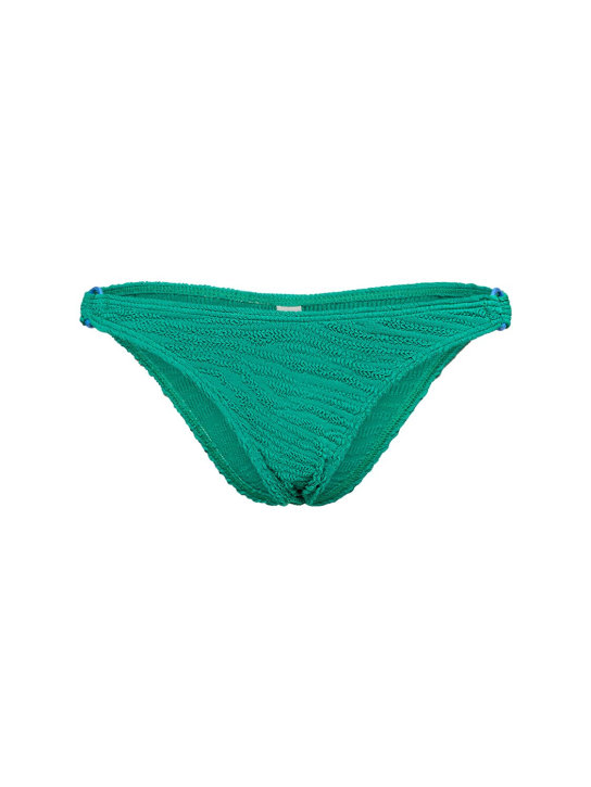 Bond Eye: Bas de bikini taille haute avec anneau Scene - Vert - women_0 | Luisa Via Roma