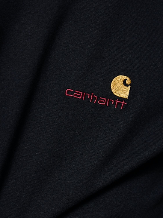 Carhartt WIP: American Script t-shirt - Black - men_3 | Luisa Via Roma