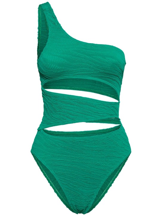 Bond Eye: Rico one piece cutout swimsuit - Green - women_0 | Luisa Via Roma
