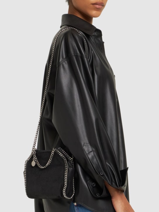 Stella McCartney: Tiny Falabella faux leather bag - Black - women_1 | Luisa Via Roma