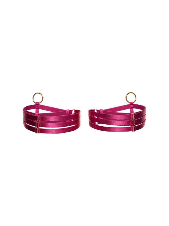 Bordelle: Vero elastic garters - Purple - women_1 | Luisa Via Roma