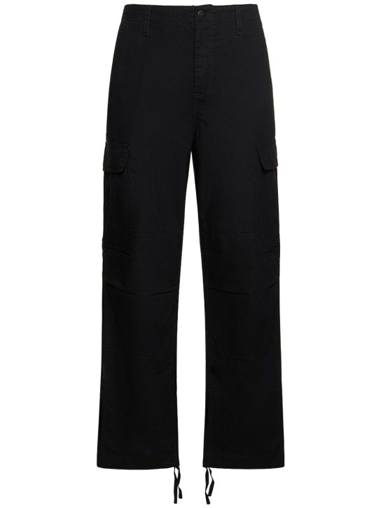 Carhartt WIP: Columbia低腰标准版型工装裤 - 黑色 - men_0 | Luisa Via Roma