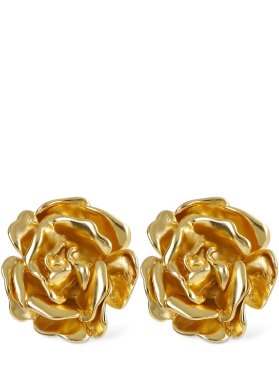 Blumarine: Rose stud earrings - women_0 | Luisa Via Roma