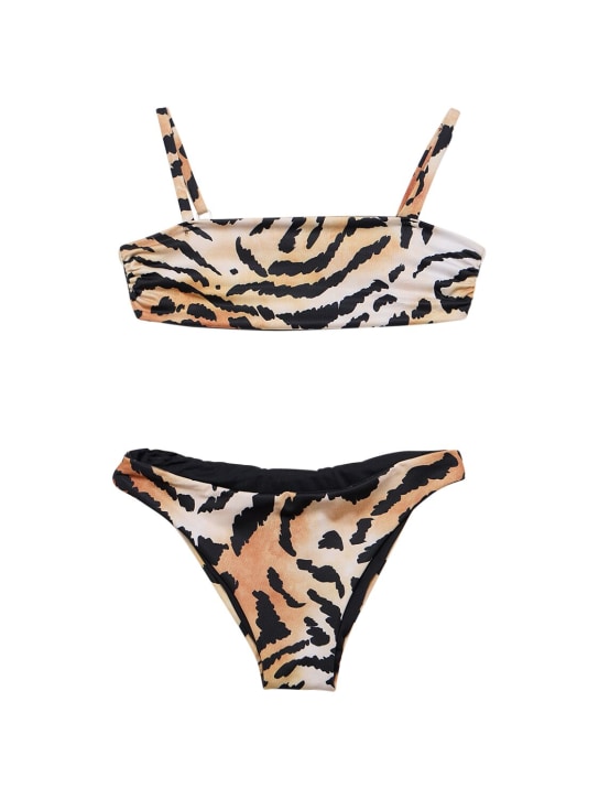 Monnalisa: Printed lycra bikini - Renkli - kids-girls_0 | Luisa Via Roma