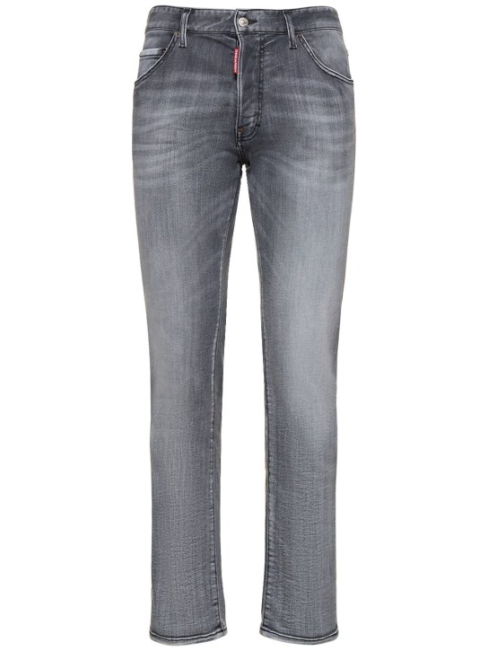 Dsquared2: Cool Guy stretch cotton denim jeans - Black - men_0 | Luisa Via Roma