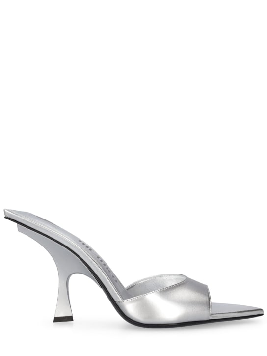 The Attico: Zapatos mules de piel sintética 95mm - Plata - women_0 | Luisa Via Roma