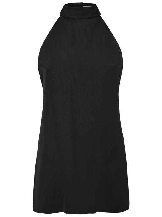 St. Agni: Top túnica de viscosa - Negro - women_0 | Luisa Via Roma
