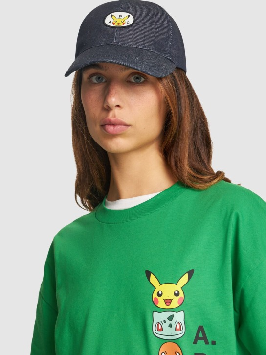 A.P.C.: A.P.C. x Pokémon denim baseball cap - women_2 | Luisa Via Roma
