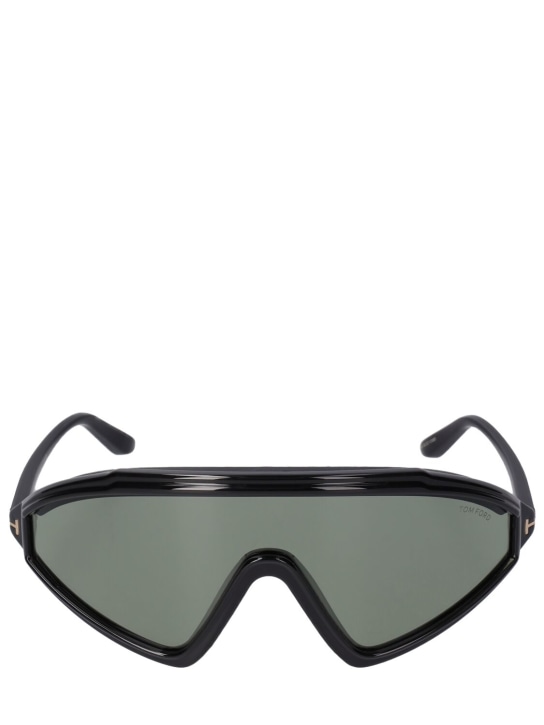Tom Ford: Lorna mask sunglasses - Black/Smoke - men_0 | Luisa Via Roma