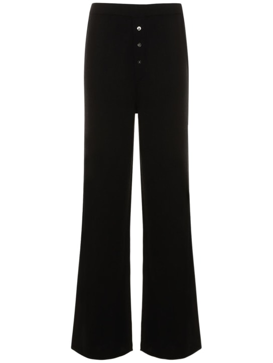 Guest In Residence: Everywear cashmere knitted pants - Black - women_0 | Luisa Via Roma