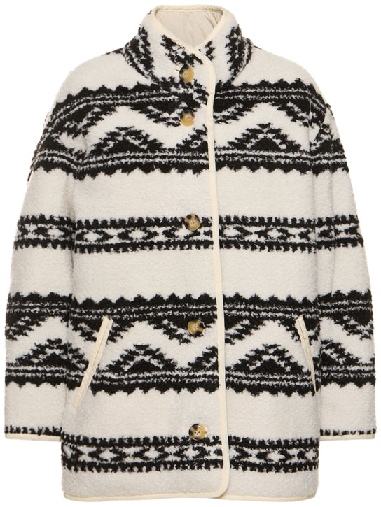 Marant Etoile: Harper buttoned cotton coat - Ecru - women_0 | Luisa Via Roma