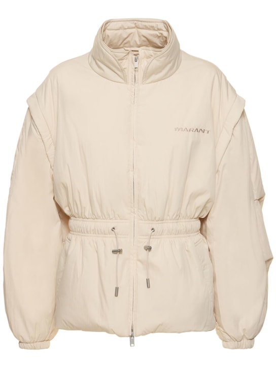 Marant Etoile: Dastyni jacket w/detachable sleeves - Bej - women_0 | Luisa Via Roma