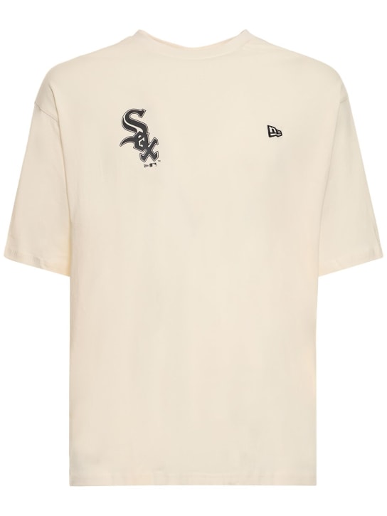 New Era: Baumwoll-T-Shirt „Chicago White Sox“ - Weiß/Schwarz - men_0 | Luisa Via Roma