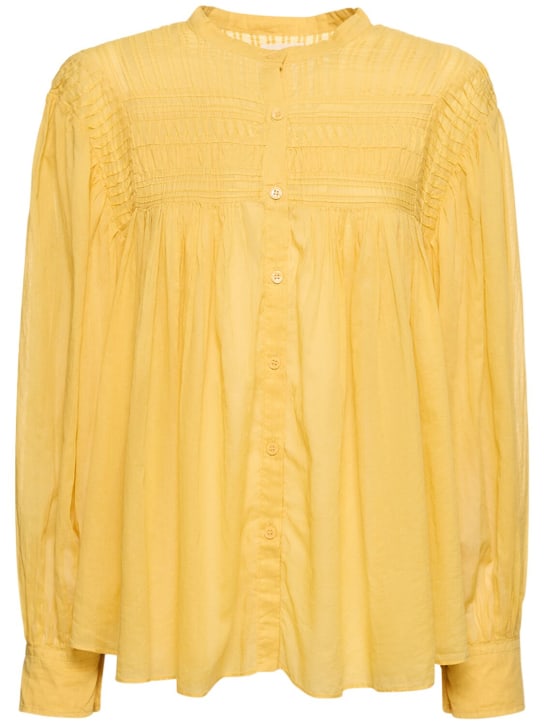 Marant Etoile: Hemd aus Baumwolle "Plalia" - Gelb - women_0 | Luisa Via Roma