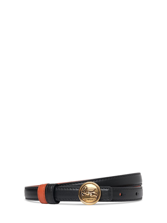 Etro: Triple Ardiglione reversible belt - women_0 | Luisa Via Roma