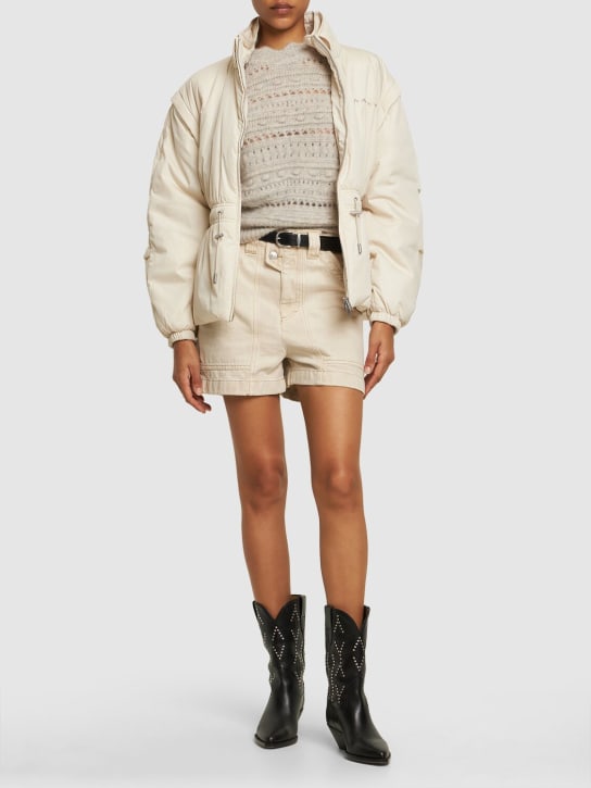 Marant Etoile: Dastyni jacket w/detachable sleeves - Beige - women_1 | Luisa Via Roma