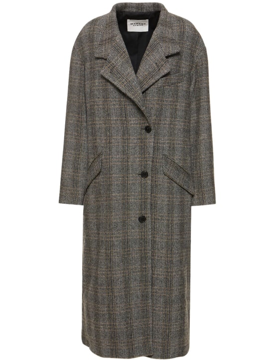 Marant Etoile: Sabine wool long coat - Bej - women_0 | Luisa Via Roma
