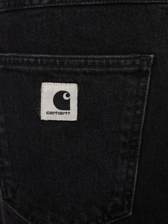 Carhartt WIP: Brandon cotton denim jeans - Black - women_3 | Luisa Via Roma