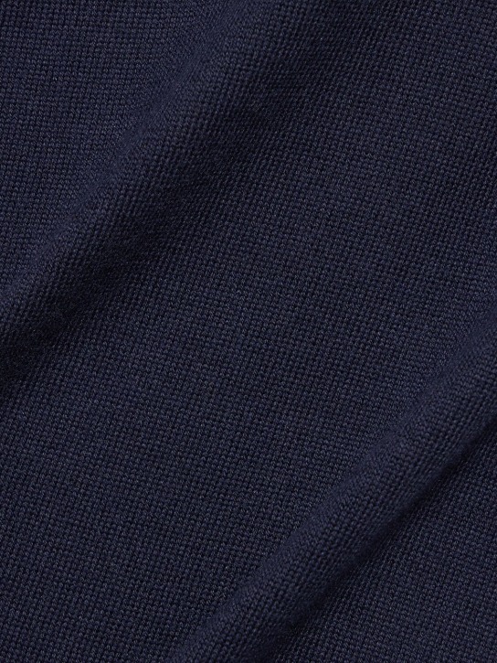 Brunello Cucinelli: Cotton short sleeve polo - Navy - men_1 | Luisa Via Roma