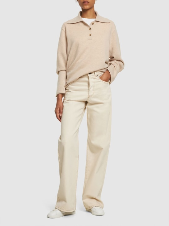 Guest In Residence: Everyday cashmere polo - Beige - women_1 | Luisa Via Roma