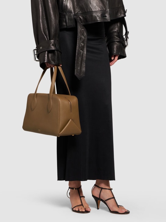 Khaite: Medium Maeve leather handbag - women_1 | Luisa Via Roma